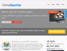 Tablet Screenshot of chimprewriter.com